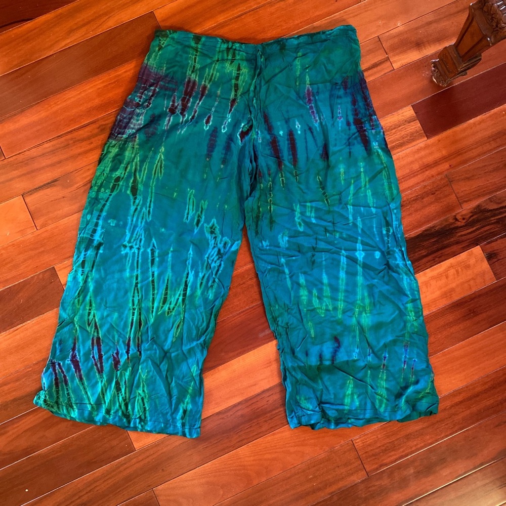 Rayon draw string soft flowy pants
